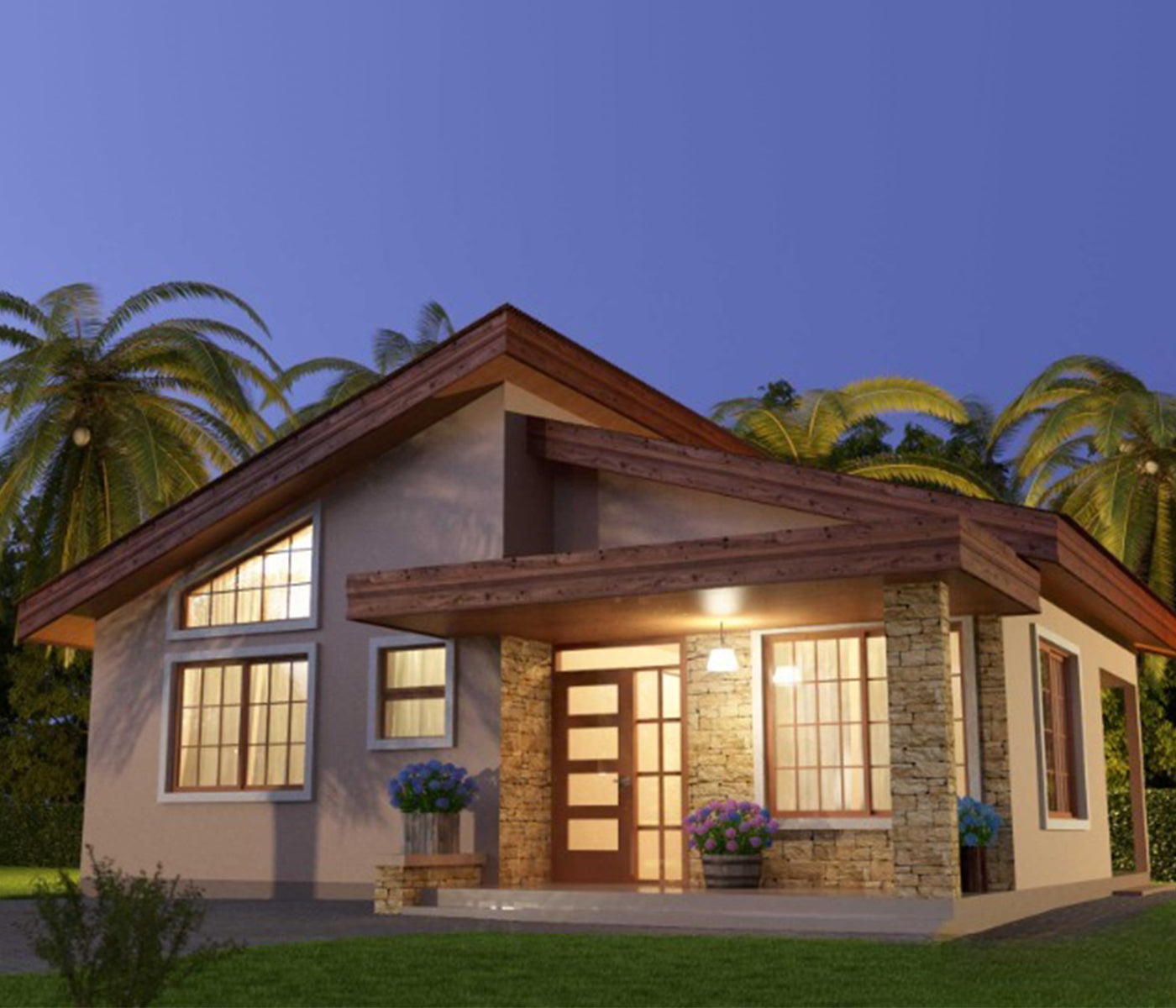 2 Bedrooms House Plans