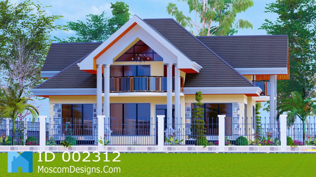 Elegant 4-Bedroom House Plan with Modern Comfort | ID 2312