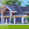 Elegant 4-Bedroom House Plan with Modern Comfort | ID 2312