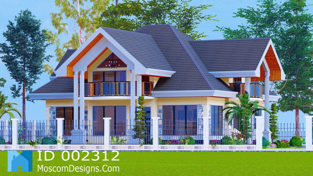 Elegant 4-Bedroom House Plan with Modern Comfort | ID 2312