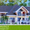 Elegant 4-Bedroom House Plan with Modern Comfort | ID 2312