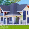 Elegant 4-Bedroom House Plan with Modern Comfort | ID 2312