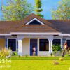 Duplex 3 Bedroom Plan | Affordable House Design | ID 2314