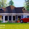 Duplex 3 Bedroom Plan | Affordable House Design | ID 2314
