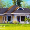 Duplex 3 Bedroom Plan | Affordable House Design | ID 2314