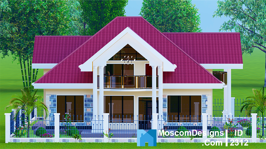 Elegant 4-Bedroom House Plan with Modern Comfort | ID 2312