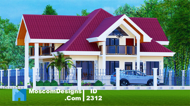 Elegant 4-Bedroom House Plan with Modern Comfort | ID 2312