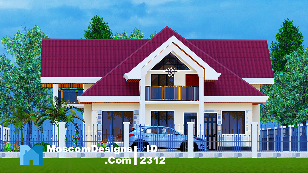 Elegant 4-Bedroom House Plan with Modern Comfort | ID 2312
