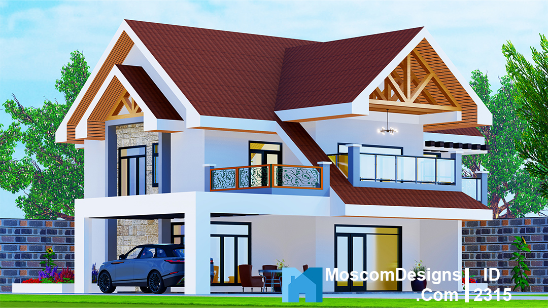 Modern 4-Bedroom Maisonette House Design
