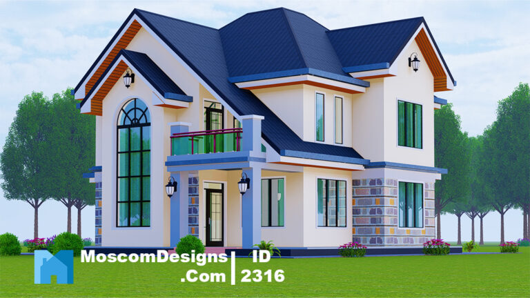 Modern 4Bedroom House Plan – Stylish Family Home | ID 2316