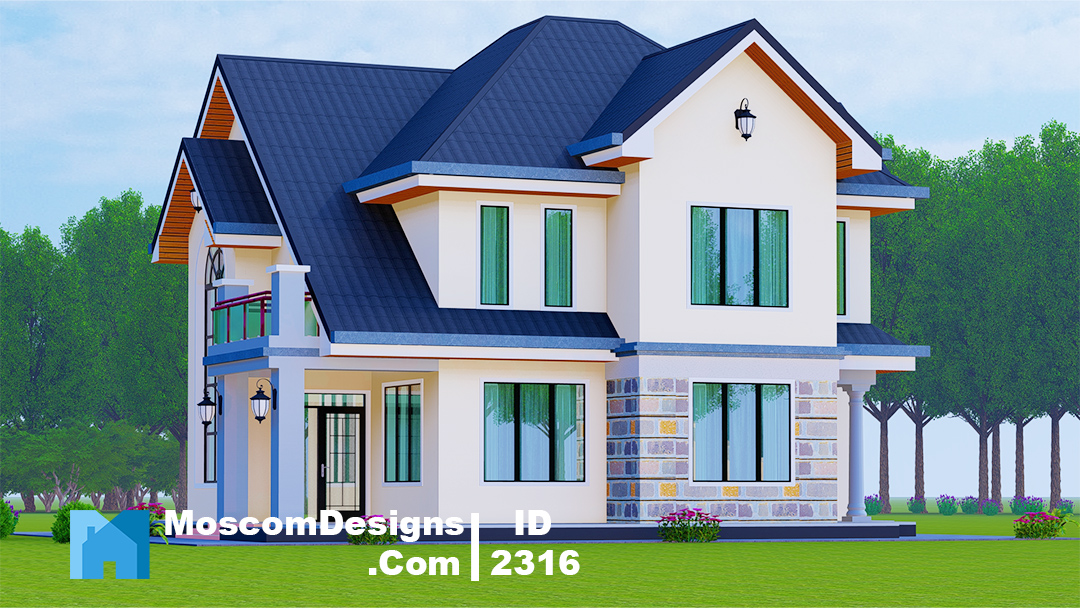 Modern 4Bedroom House Plan