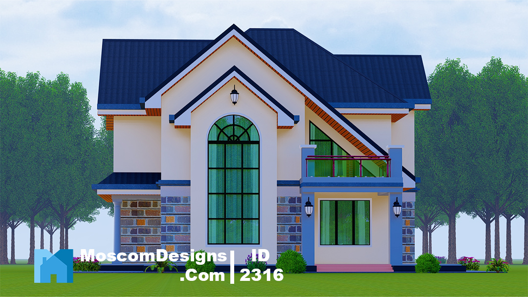 Modern 4Bedroom House Plan