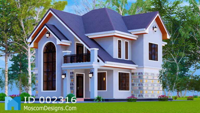 Modern 4Bedroom House Plan – Stylish Family Home | ID 2316