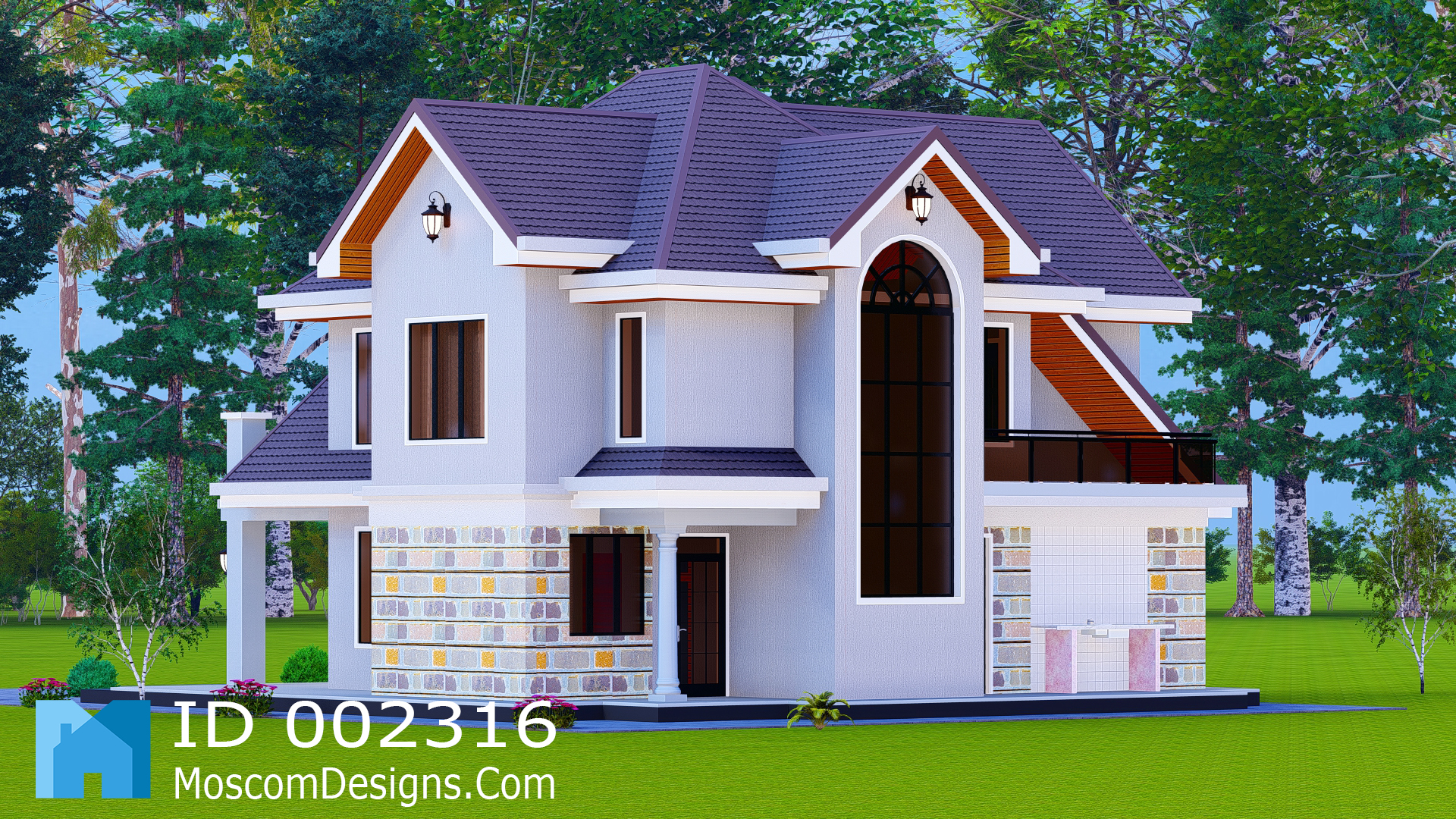 Modern 4Bedroom House Plan – Stylish Family Home | ID 2316