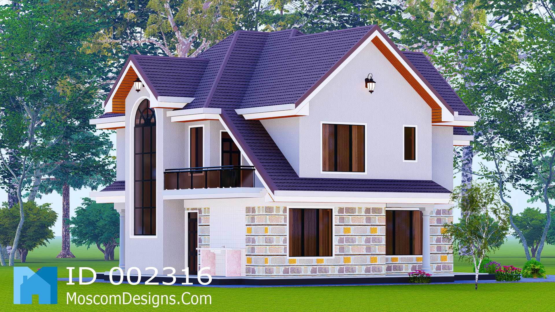 Modern 4Bedroom House Plan – Stylish Family Home | ID 2316