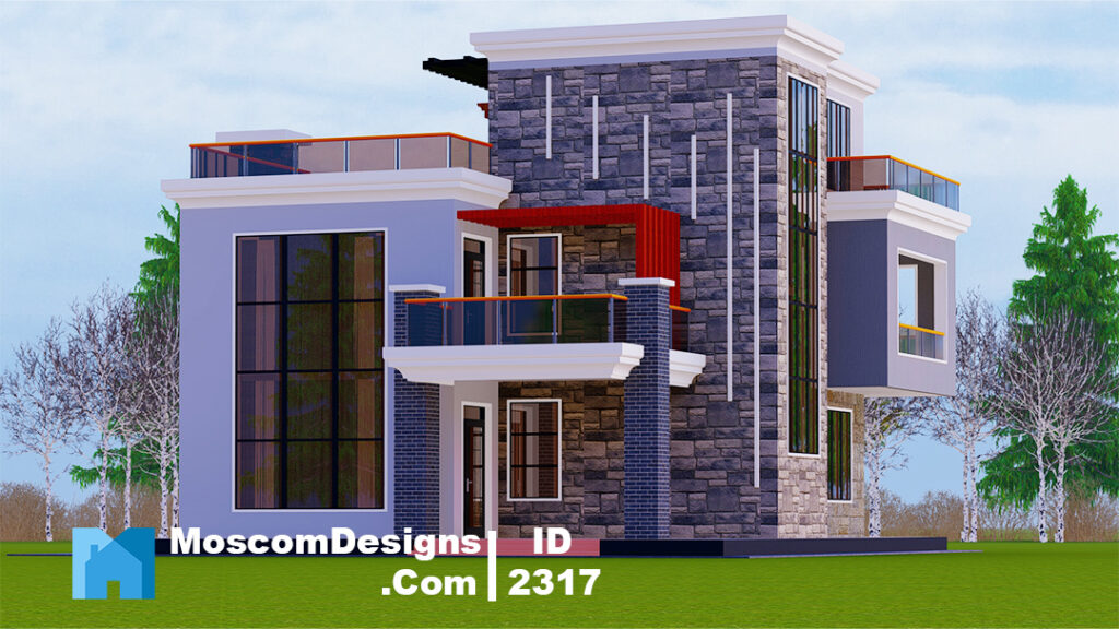 4-Bedroom House Plan – Modern Spacious Home Design | ID 2317