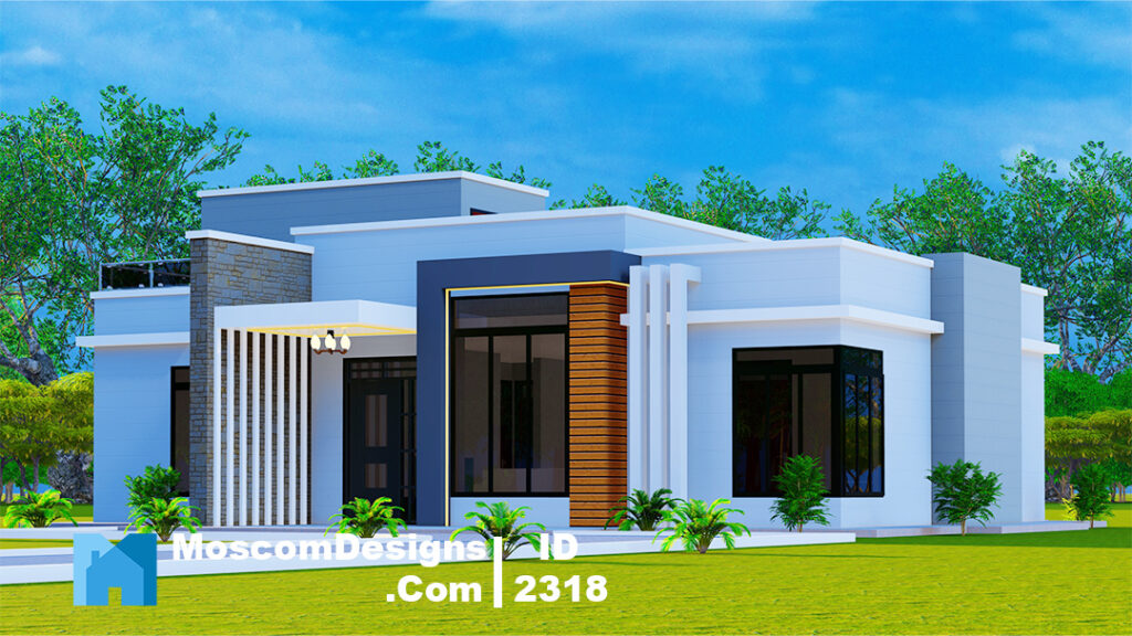 3-Bedroom House Plan – Contemporary Home Design | ID 2318