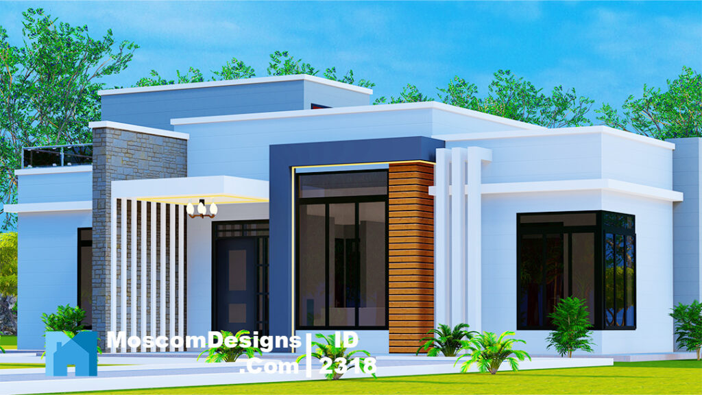 3-Bedroom House Plan – Contemporary Home Design | ID 2318