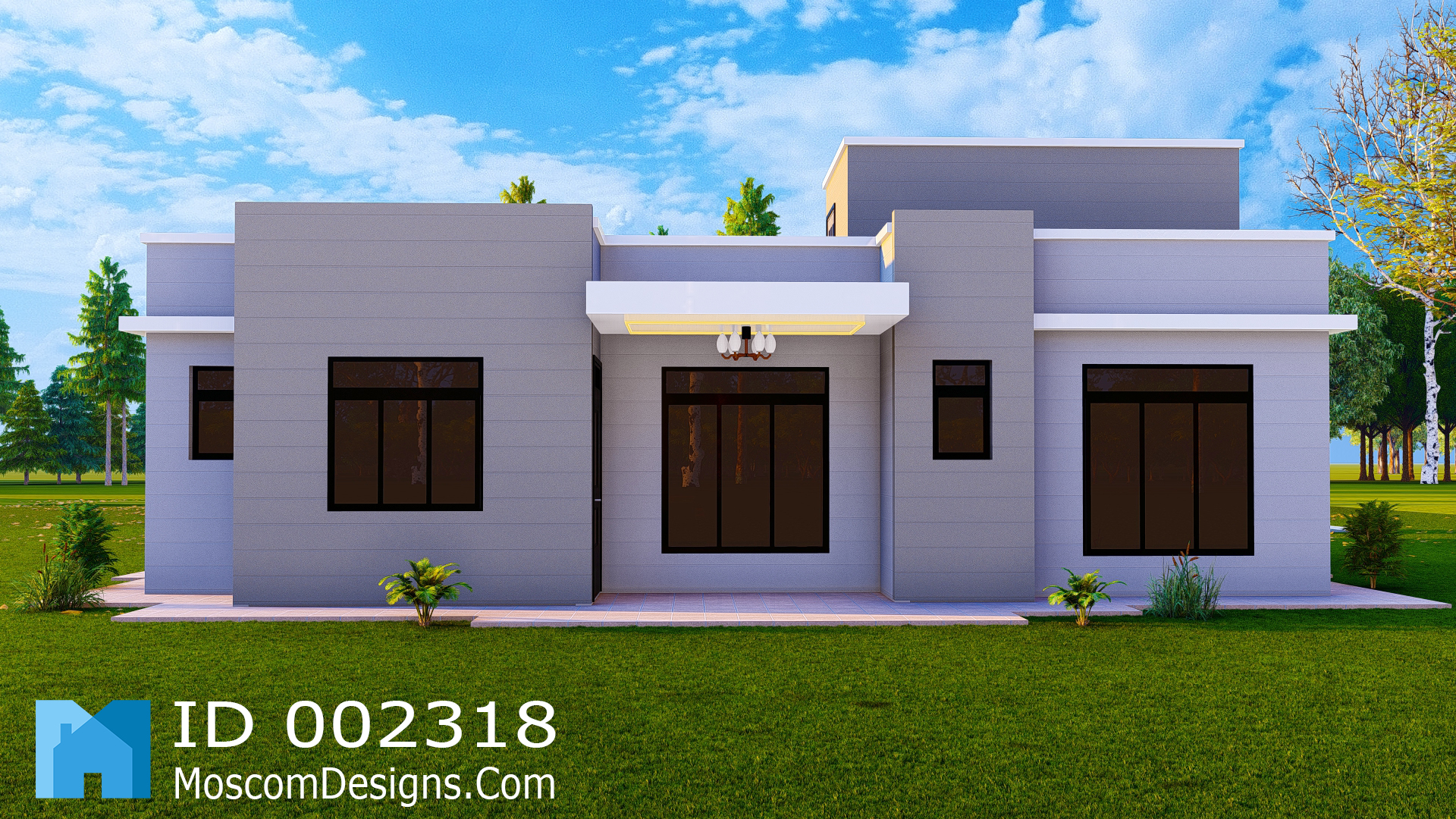 3-Bedroom House Plan – Contemporary Home Design | ID 2318