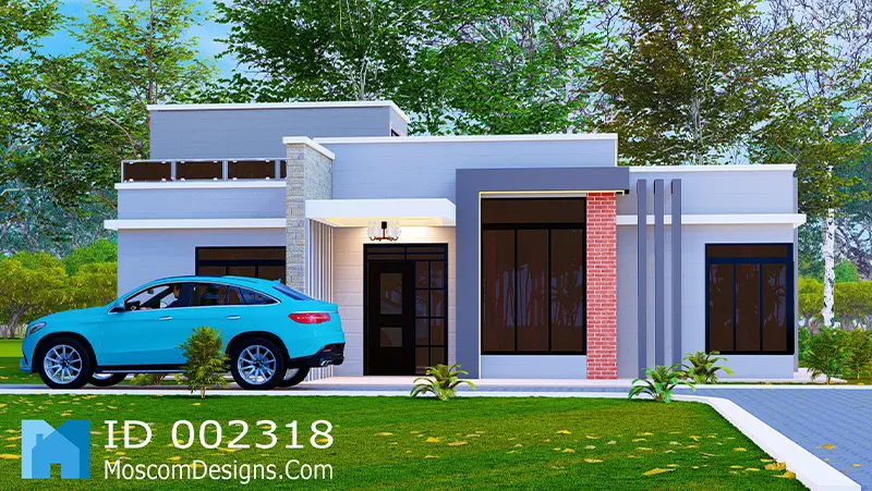 3-Bedroom House Plan – Contemporary Home Design ID 2318 +254703721899