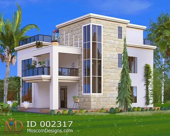 4-Bedroom House Plan – Modern Spacious Home Design | ID 2317