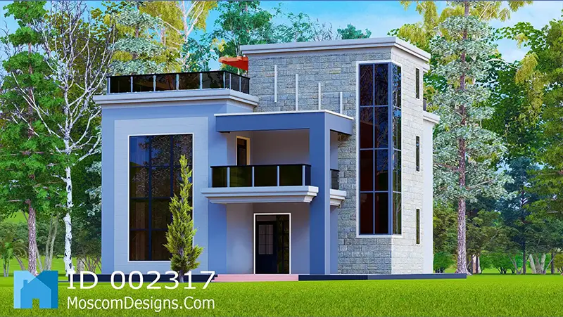 4-Bedroom House Plan – Modern Spacious Home Design | ID 2317