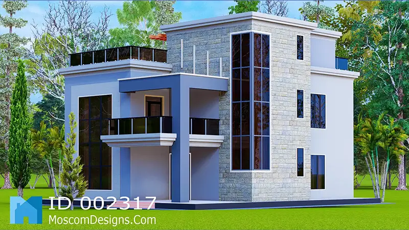 4-Bedroom House Plan – Modern Spacious Home Design | ID 2317