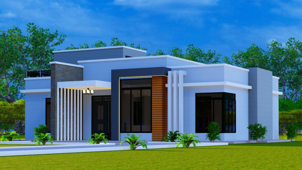 3-Bedroom House Plan – Contemporary Spacious Home Design