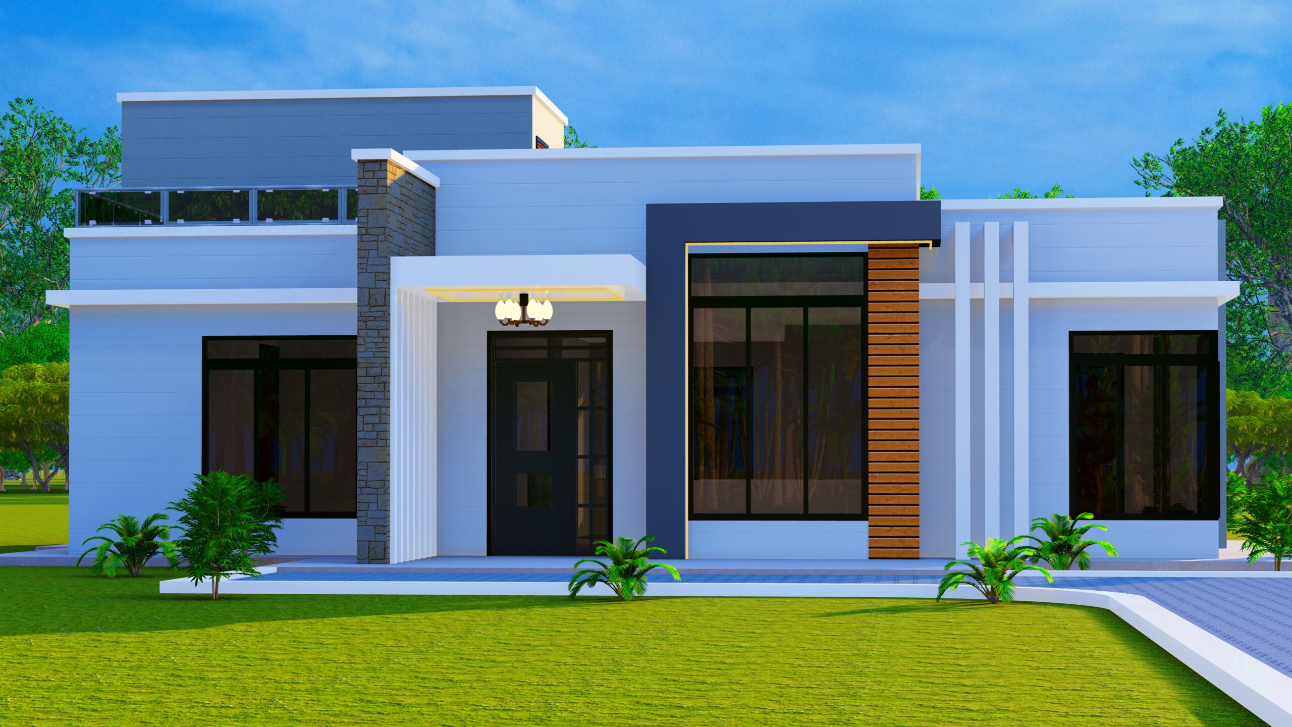 3-Bedroom House Plan – Contemporary Spacious Home Design