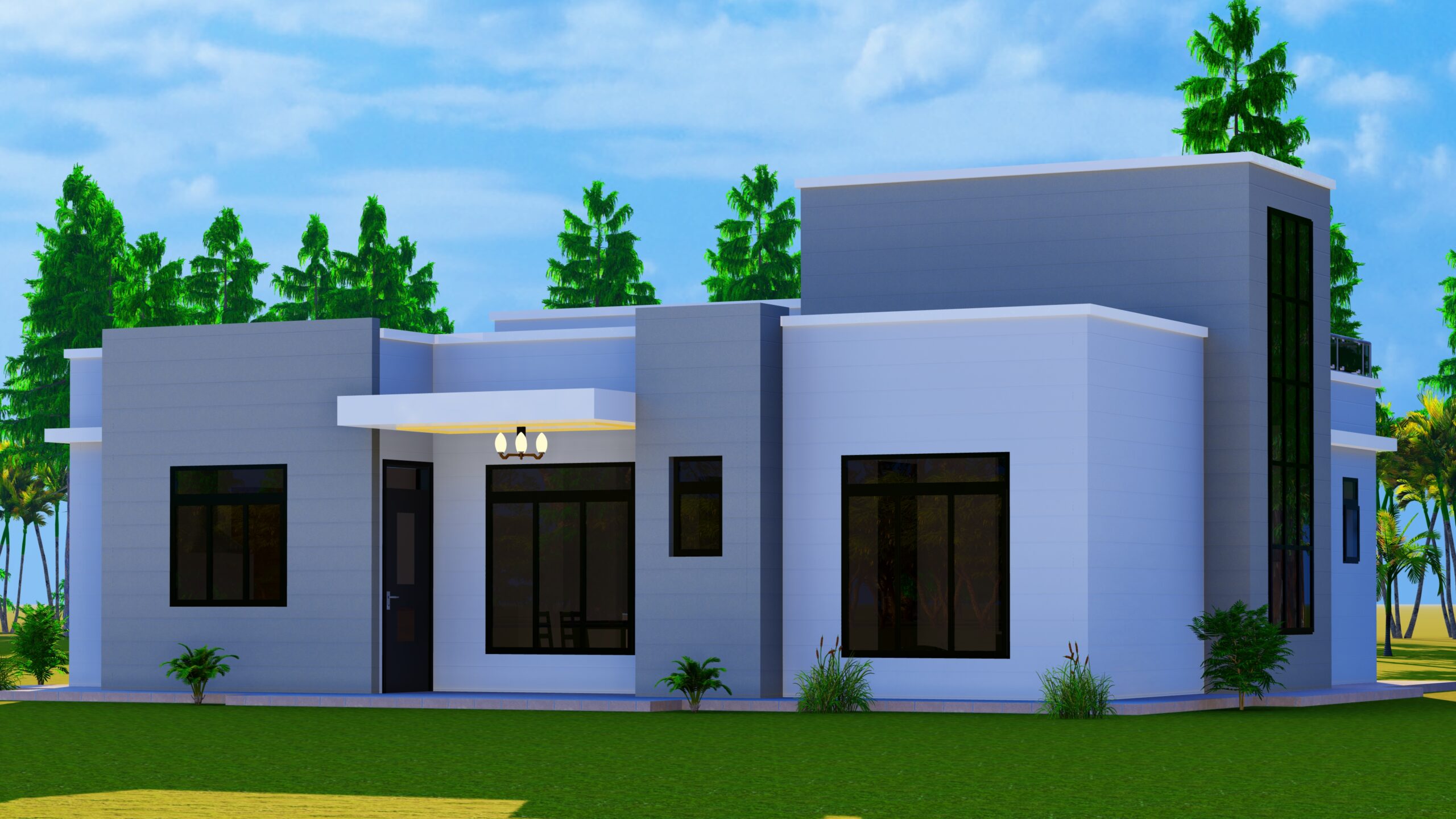 3-Bedroom House Plan – Contemporary Spacious Home Design
