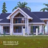 Elegant 4-Bedroom House Plan with Modern Comfort ID 2312