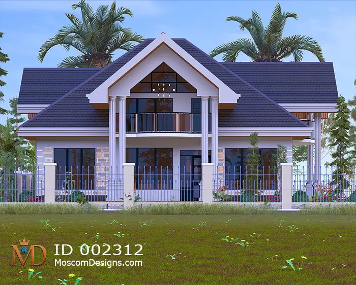 Elegant 4-Bedroom House Plan with Modern Comfort ID 2312