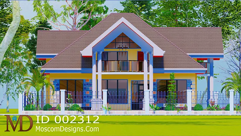 Elegant 4-Bedroom House Plan with Modern Comfort ID 2312 +254703721899
