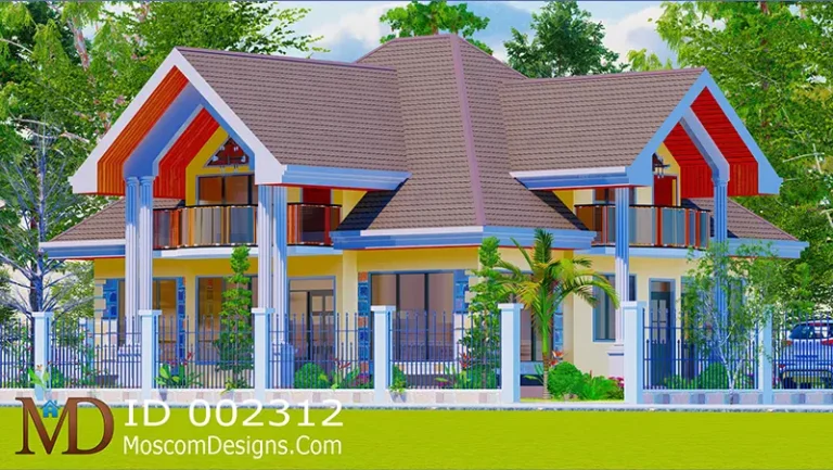 Elegant 4-Bedroom House Plan with Modern Comfort | ID 2312