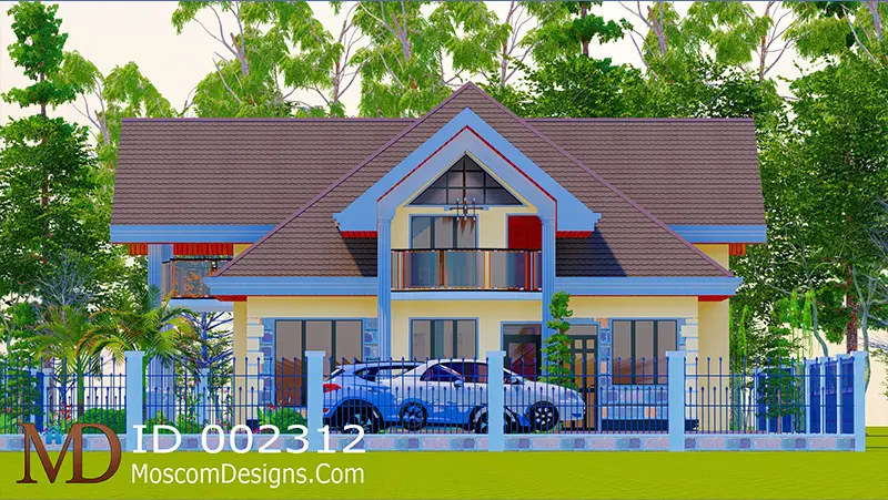 Elegant 4-Bedroom House Plan with Modern Comfort ID 2312 +254703721899