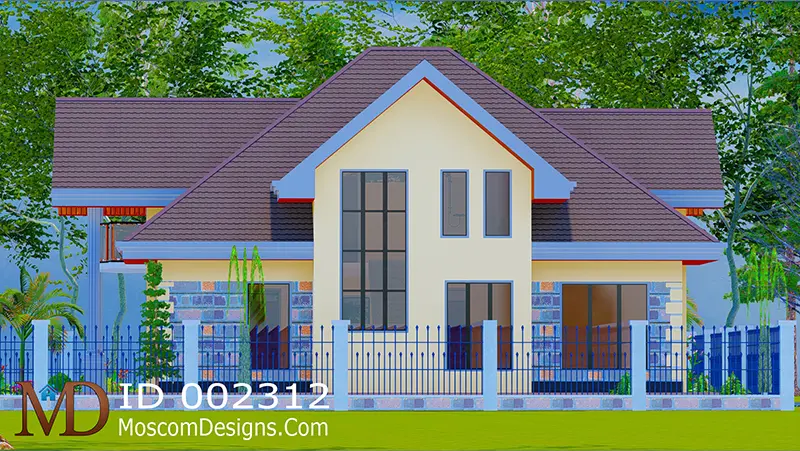 Elegant 4-Bedroom House Plan with Modern Comfort ID 2312 +254703721899