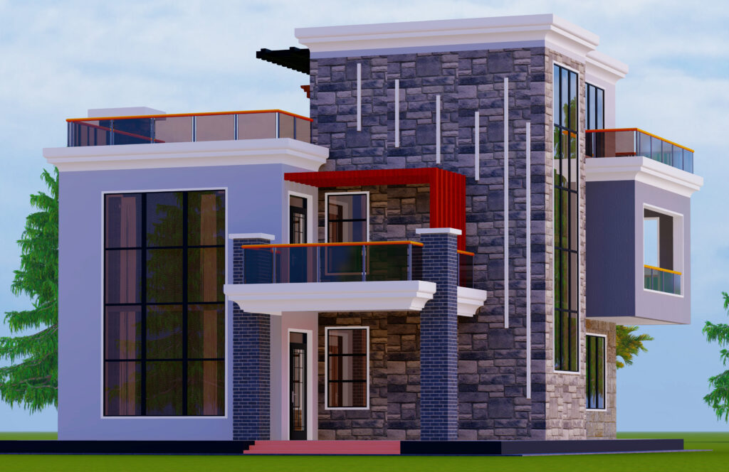 4-Bedroom House Plan – Modern Spacious 2-Story Home Design