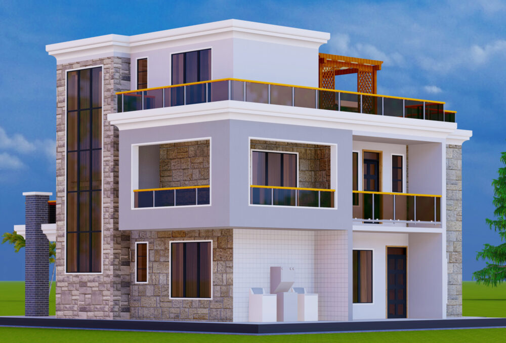 4-Bedroom House Plan – Modern Spacious 2-Story Home Design
