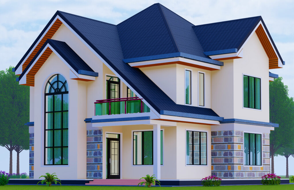 Modern 4Bedroom House Plan – Stylish 2-Story Family Home