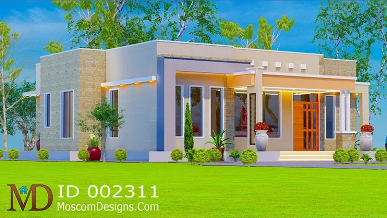 Modern 3-Bedroom House Design – Elegant, Spacious | ID 2311
