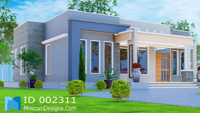 Modern 3-Bedroom House Design – Elegant, Spacious ID 2311 +254703721899