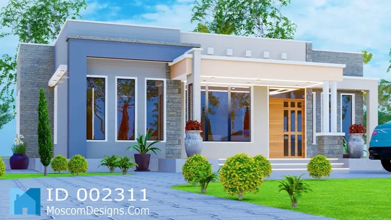 Modern 3-Bedroom House Design – Elegant, Spacious | ID 2311