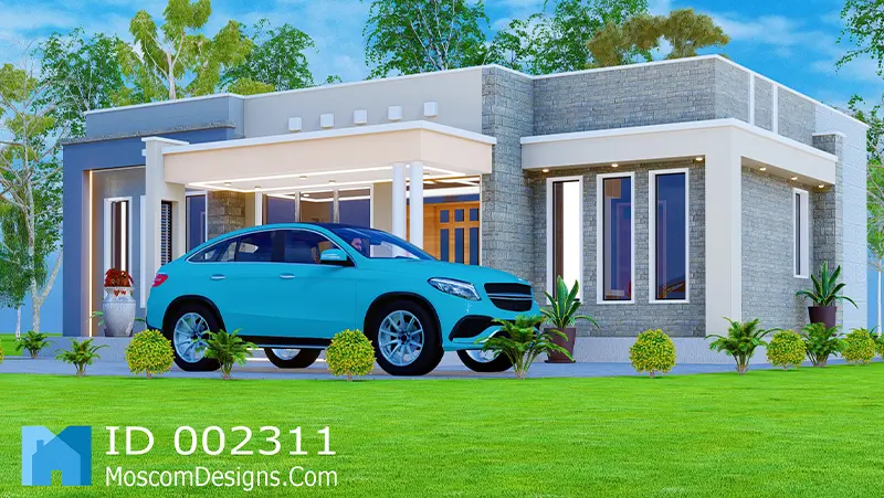 Modern 3-Bedroom House Design – Elegant, Spacious ID 2311 +254703721899