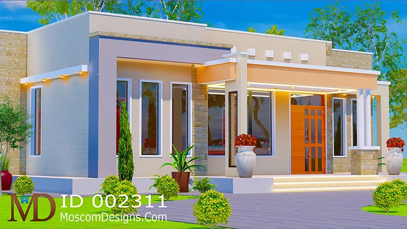 Modern 3-Bedroom House Design – Elegant, Spacious ID 2311 +254703721899