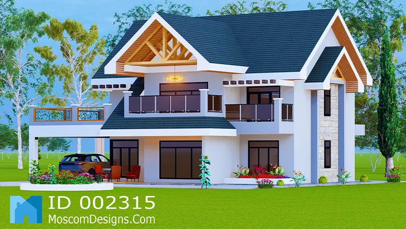Modern 4-Bedroom Maisonette Design ID 2315 +254703721899