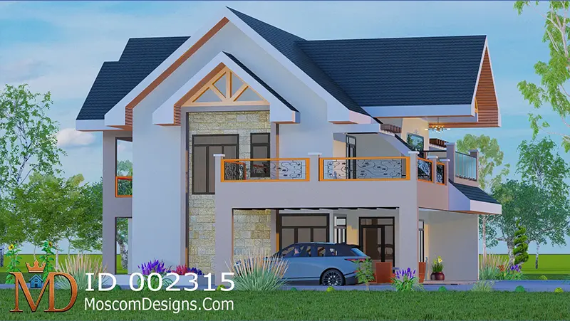 Modern 4-Bedroom Maisonette Design ID 2315 +254703721899