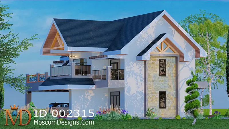 Modern 4-Bedroom Maisonette Design ID 2315 +254703721899