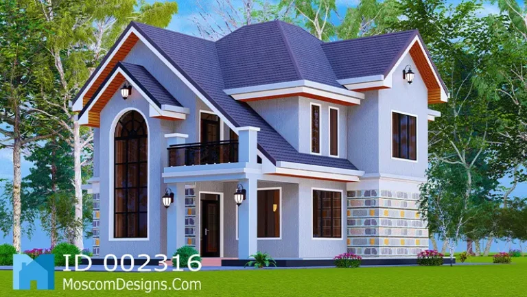 Modern 4Bedroom House Plan – Stylish Family Home | ID 2316