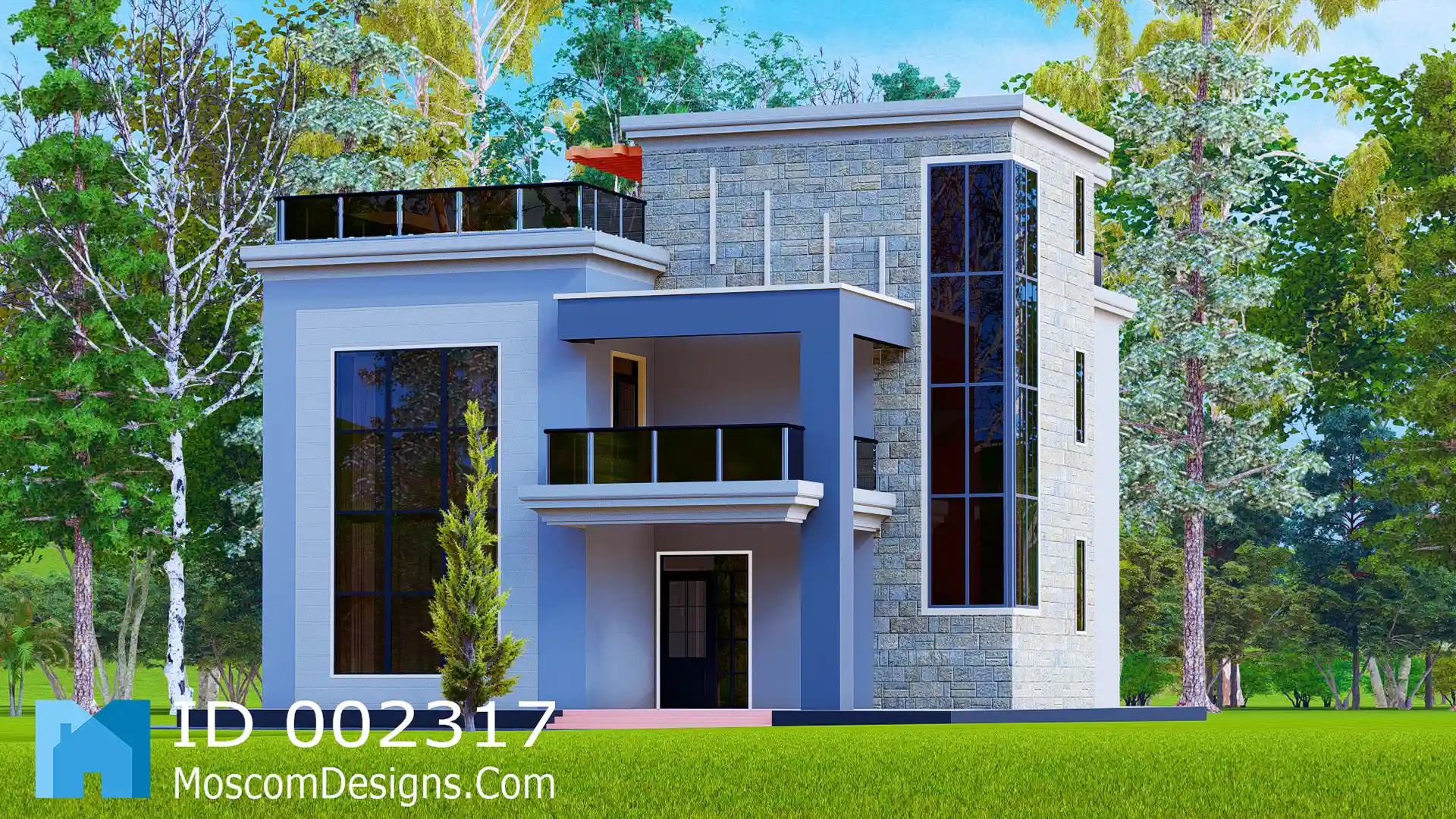 4-Bedroom House Plan – Modern Spacious Home Design | ID 2317