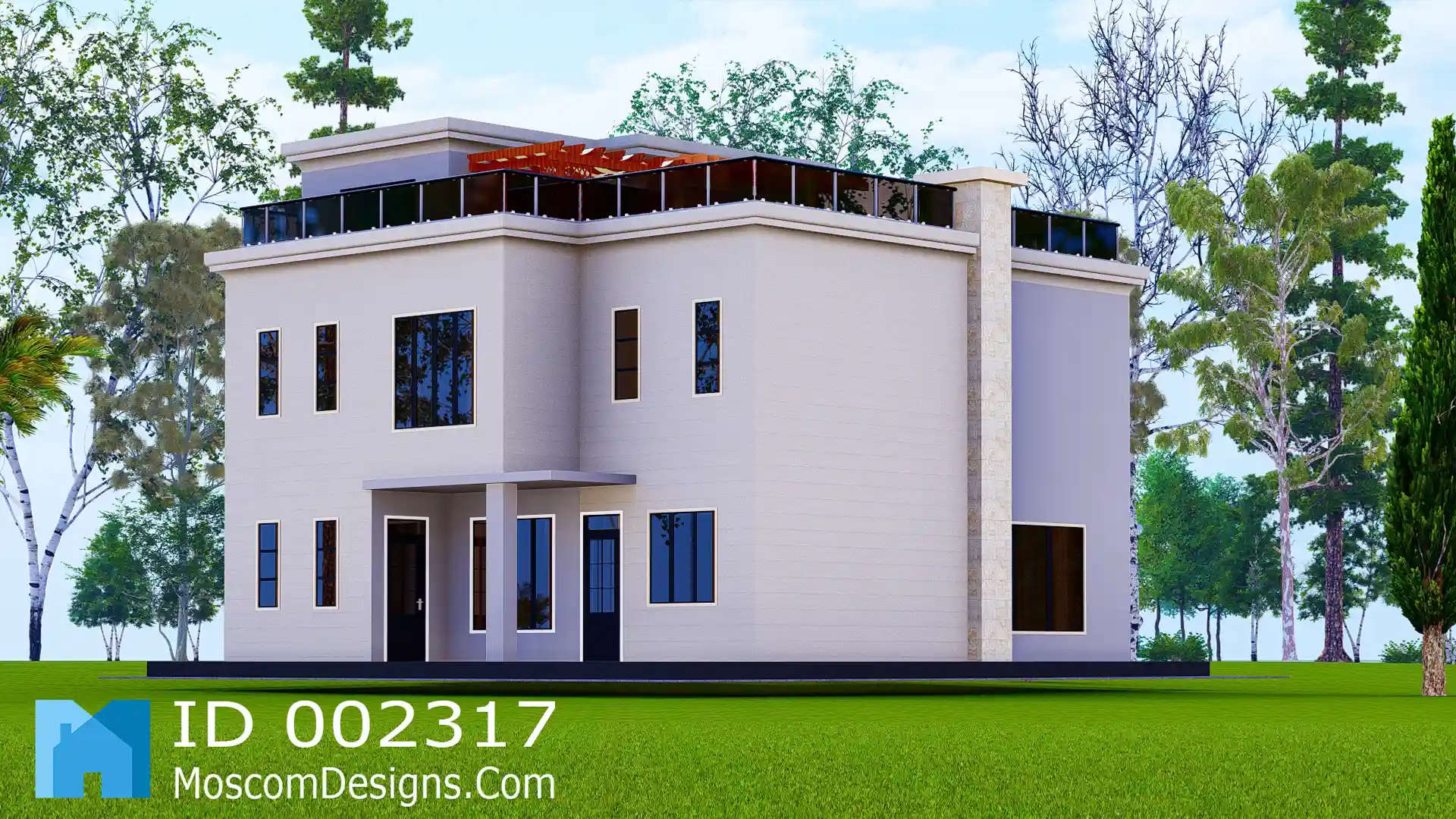 4-Bedroom House Plan – Modern Spacious Home Design | ID 2317